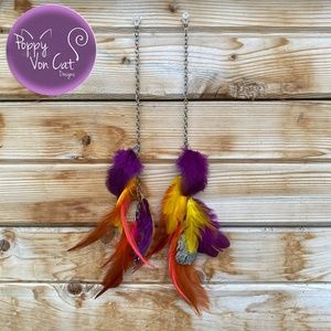 Unique Handmade Feather Chain for Glasses or Sunglasses